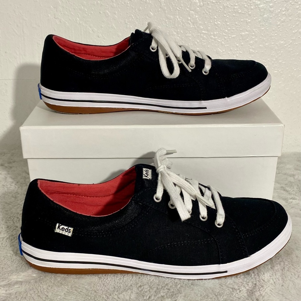Keds Vollie LTT Black Canvas Lace Up Sneakers Women’s Size 8 - Picture 3 of 12